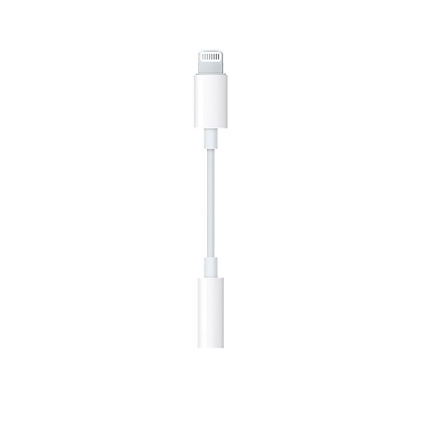 Apple mmx62zm/a blanco adaptador de lightning a toma para auriculares de 3.5mm