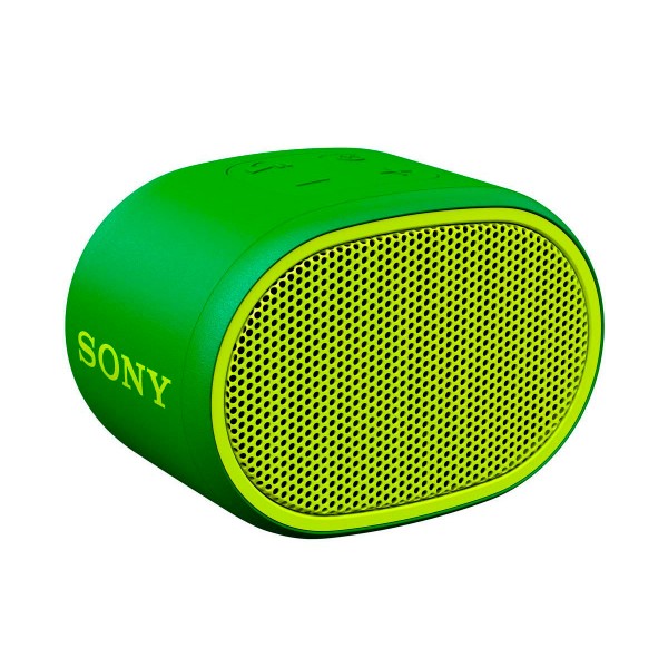 Sony srs-xb01 verde altavoz inalámbrico bluetooth aux micrófono extra bass y resistente al agua