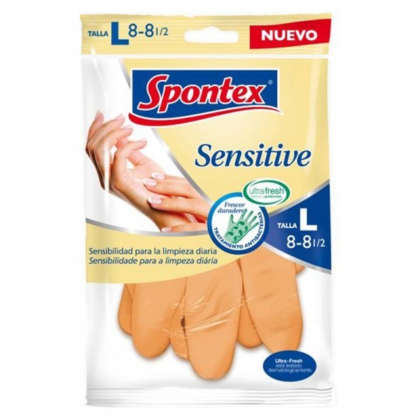 Spontex guantes Sensitive talla L
