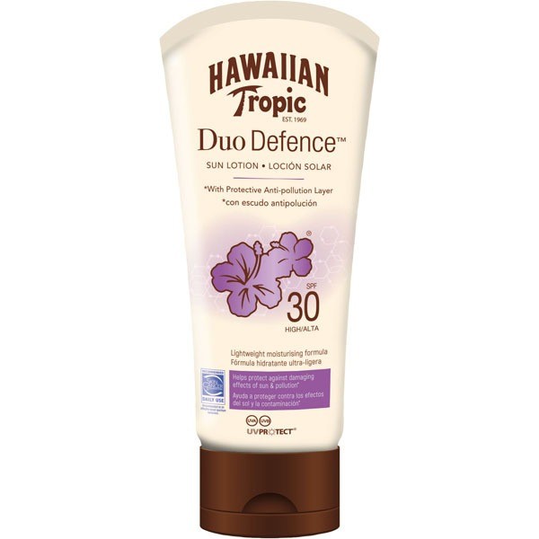 Hawaiian tropic duo defence spf30 sun lotion 180ml