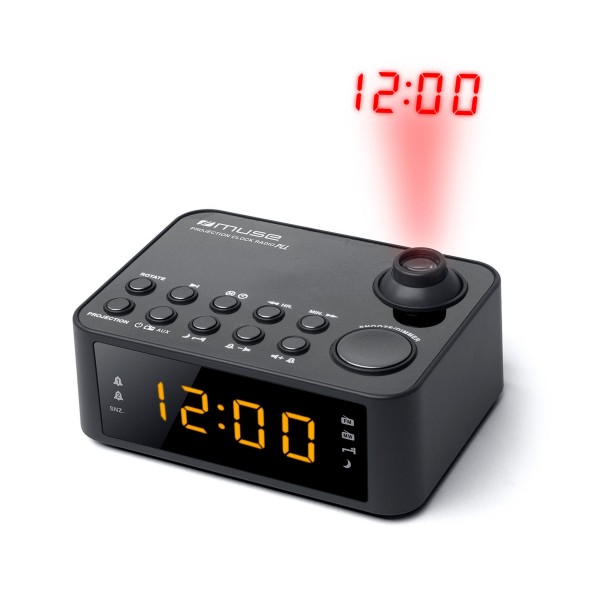 Muse m-178 p negro radio despertador am/fm con altavoz integrado y proyector de hora Muse m-178 p negro radio despertador am/fm con altavoz integrado y proyector de hora
