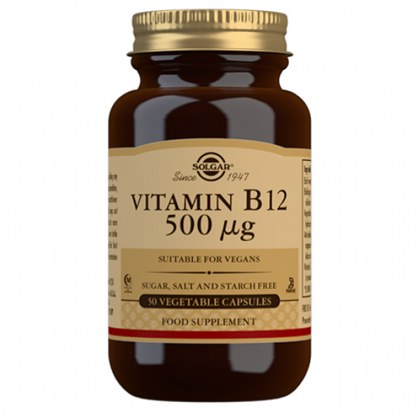 Vitamina B12 500mg 50 Caps Solgar