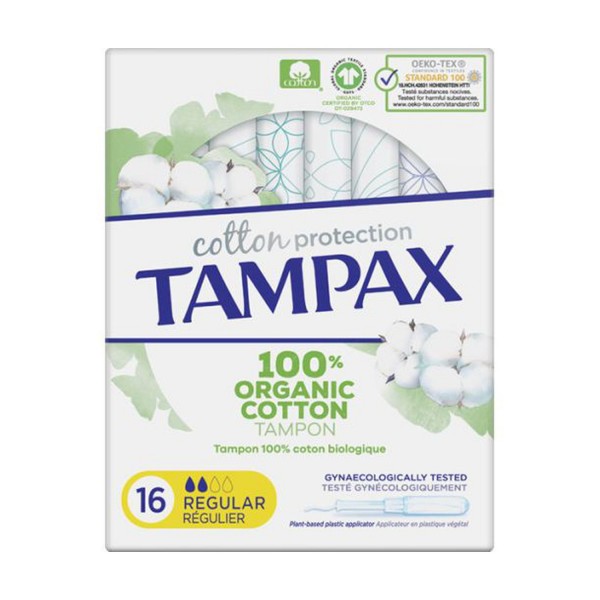 Tampax Tampones Natural Regular 16 Uds