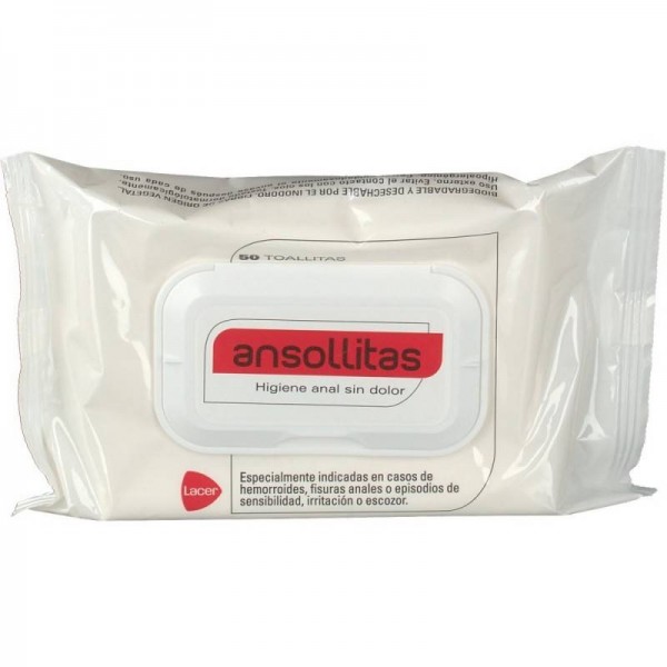 Ansollitas Toallitas Higiene Anal 50 Toallitas