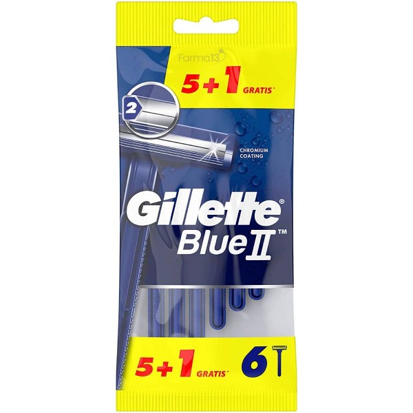 GILLETTE BLUE II FIJA 5+1 AZUL
