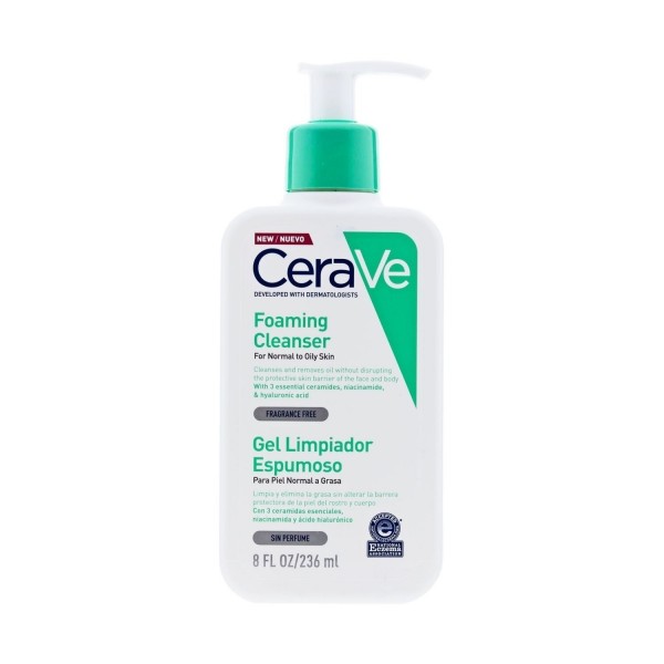 CeraVe Gel Limpiador Espumoso Piel Normal Grasa 