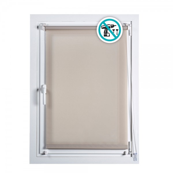Estor enrollable clip & fix piedra 90 x 180 cm
