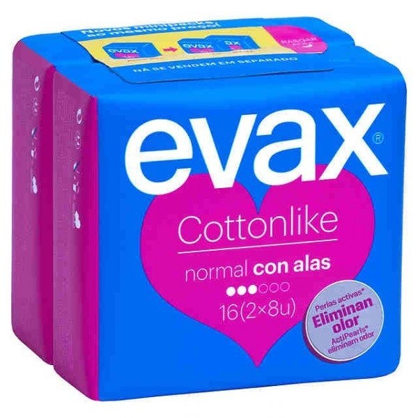 Evax Cottonlike Normal Alas 16 Uds