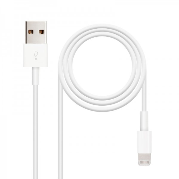 Nanocable cable de datos/carga lightning/usb 1 m Nanocable cable de datos/carga lightning/usb 1 m