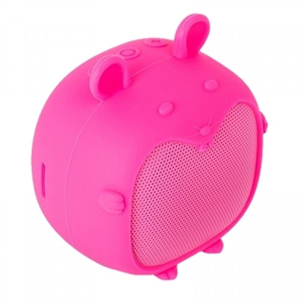 Spc altavoz bluetooth sound pups 3w microsd rosa
