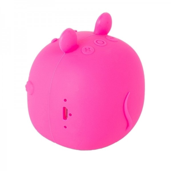 Spc altavoz bluetooth sound pups 3w microsd rosa