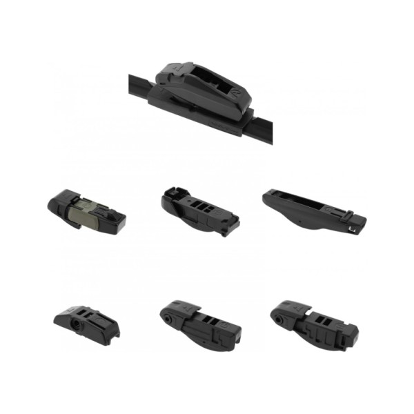 Escobilla Limpiaparabrisas Modelo Aquan41 Ultra Flex Series 16" 41 cm 1 Unidad con 8 Adaptadores