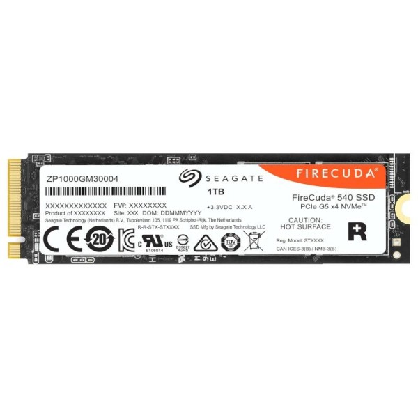 Seagate firecuda 540 ssd 1tb m.2 pcie gen4 x4