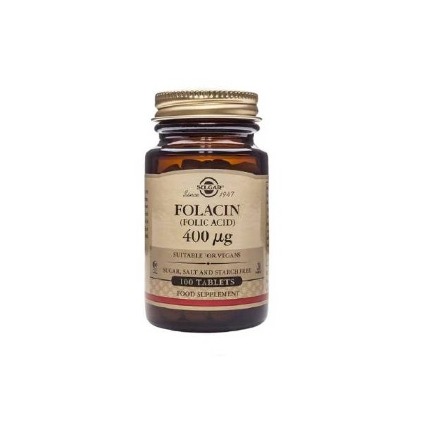Solgar Folacin Acido Folico 400 Mcg 100 Comp