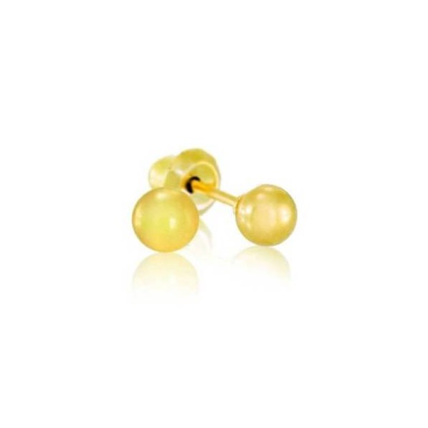 Inverness Pendiente 24k 776c Bola Dorada 3 mm